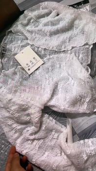 Product Review of Áo khoác cardigan croptop dài tay nữ vải len lưới hoa xuyên thấu khoác áo kiểu đầm hở sang chảnh G649 Nhung Women Ren Viền Ren Màu Đen Voi from E**u 2