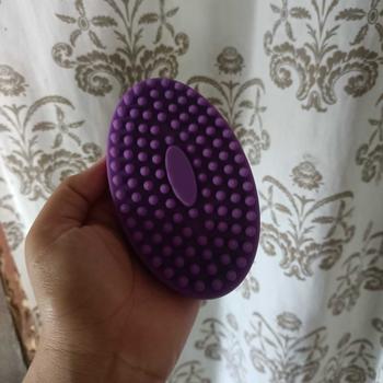 Product Review of 1 Piece Cute Soft Silicone Body Brush Wash Bath Shower Exfoliating Skin Fit For Baby Accessory Sponge Bristle Cleaning Photo Scrubber Purple from m**7 0