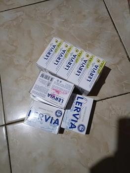 Product Review of PROMO 10PCS SABUN BATANG LERVIA 90GRAM Soap Pencerah from a**3 1