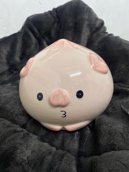 Product Review of Heo sứ tiết kiệm - Heo bánh bao đựng tiết kiệm - Heo đất tiết kiệm hình bánh bao - HOANG ANH CERAMICS Ống Tiết Kiệm Đựng Tiền Ống Heo Đồng from T**g 0