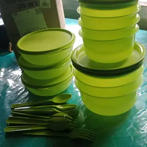 CPM Super bowl 20 in 1 bonus tas, mangkok plastik gratis tas lebaran HBPA Hijau (PO)