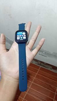 Product Review of สายนาฬิกา, วัสดุแก้ว + เคส + สายรัด, เข้ากันได้กับ i Watch Series 10, 8, 9, 7, 6, 5, 4, 3, SE, สร้อยข้อมือซิลิโคน, ขนาด 46 มม., 44 มม., 40 มม., 45 มม., 41 มม., 38/42 มม. สีดำ from N**💗 1
