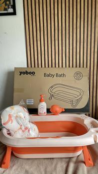 Product Review of [ニース] [BUY Bathtub, get FREE Soothing & Shampoo] YOBOO Foldable Baby Bath | Easy to Fold | Space-Saving | Lightweight | Rubber Material from 🧿**. A** 3