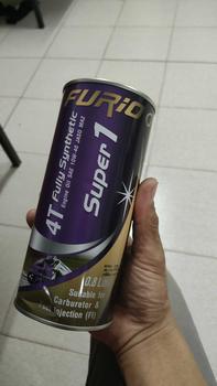 Product Review of แพ็ค3ขวด น้ำมันเครื่องสังเคราะห์ 100% บางจาก ฟูริโอ ซุปเปอร์ 1 BCP FURiO Super 1 4T Synthetic SAE 10W-40 ขนาด 0.8 ลิตร from @**d A** 0