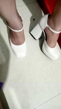 Product Review of (Phúc Minh) GIẦY Cao Gót Nữ Bít Hậu Trơn Chất Liệu Da Mờ Mũi Vuông 10 phân (Phom rộng) Shoes giàycaogót DéP giay cuoi bup Women giay  7 from T** l** G**g 0