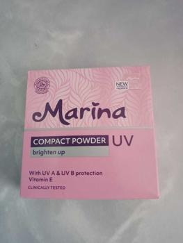 Product Review of MARINA Compact Powder UV Brighten Up Bedak Padat 12gr Peach Wajah from f**5 1