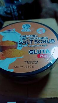 Product Review of Vraya เกลือสครับนมวีรยากลูต้าสำหรับผิวกาย 350 ml แพ็ค 3 กระปุก 3 สูตร Scrub มะเขือเทศ from P**p 2