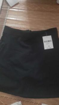 Product Review of Chân váy nữ chữ A vải tuyết mưa mềm kèm lót quần bên trong, Women Màu Đen Kem Nhung Voan Voi quần  váy  nữ  ngắn from Q**h C** 0