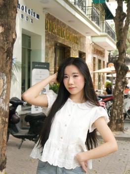Product Review of (PB.HAVANA) Áo babydoll MOCHI chất thô boil cổ sen tay bồng Ulzzang AO419 from H** l** H**a r** 1