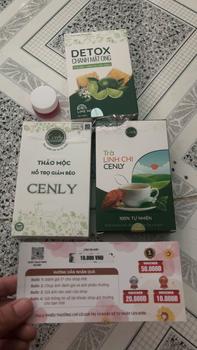Product Review of [MUA 1 ĐƯỢC 4 ] Combo Thảo mộc Cenly 30viên + TẶNG 1hộp chanh mật ong 30viên + TẶNG 1hộp Trà Linh Chi túi lọc mini size 6gói + TẶNG 1son dưỡng môi lựu đỏ LIPSHE 5g / viên thảo mộc hỗ trợ làm đẹp Thảo Tây Cenly from T** N**n 0