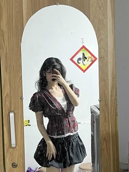 Product Review of [Mở bán] Puffy Love Babydoll - Áo Thiết Kế Babydoll Caro Tay Phồng Dáng Xoè che khuyết điểm from m**e 0