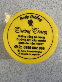 Product Review of Kem Body Dưỡng . ĐƯỜNG TRANG (ĐT) trắng da . cấp ẩm . Chất kem cải tiến mới . trọng lượng 150g from G** L**h 1