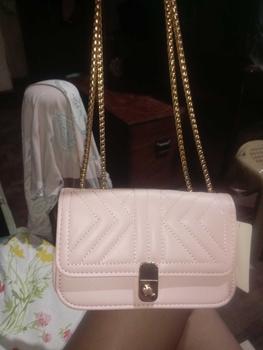 Product Review of MIMISO Ladies Quilted Chain Sling Bag for women 2-way crossbody double chain strap shoulder bags PU leather Elegant phone bag Twisted lock Design HH2350 from p**2 0