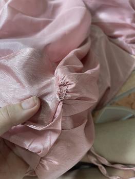 Product Review of Đồ bộ, đồ ngủ pijama tay dài tiểu thư chất liệu lụa xước phối voan nhiều màu xinh xắn dưới 62kg from d**1 0