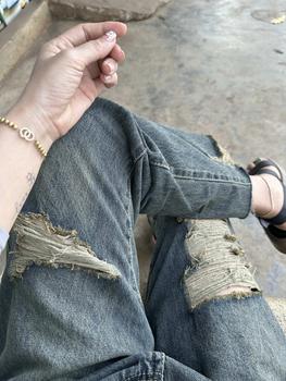 Product Review of YURI JEANS - (Vải QCCao Cấp) Quần Jeans Baggy Màu Dơ Bụi Rách Gối Chất Mền Mịn Dài94cm Nữ Pants from P**g 0