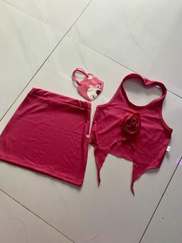 Product Review of SET ÁO THUN HỞ LƯNG HOA HỒNG CV K LÓT BÉ GÁI from T**C 0