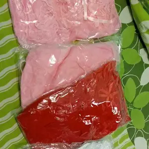 [Red Pink] Lingerie Dress Bahan Lace Size M & XL XXL sexy wanita tidur Set Lingerie Lig