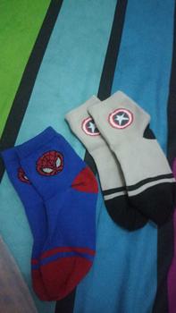 Product Review of Kaos kaki Anak Laki-Laki kaus kaki sekolah TK SD motif - kaos kaki sekolah, kaos kaki TK, kaos kaki sekolah sd motif Spiderman Captain America Superman, kaos kaki smp, kaos kaki anak laki laki sd, kaos kaki anak, kaos kaki anak Usia 7-8 tahun Fashion from D**i 0