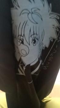 Product Review of Kaos wibu,kaos anime lovers,kaos anime jepang mangga killua kaos distro kaos viral kaos murah bisa cod Baju Hitam Putih Katun Kerah from E**n D**o 0