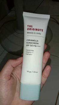 Product Review of THE ORIGINOTE CERAMELLA SUNSCREEN SPF50PA++++ 50GR from n**d 0