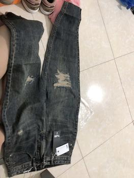 Product Review of YURI JEANS - (Vải QCCao Cấp) Quần Jeans Baggy Màu Dơ Bụi Rách Gối Chất Mền Mịn Dài94cm Nữ Pants from H**g H**g ** 2