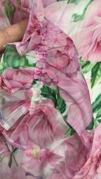 Product Review of Áo dài trễ vai in hoa chất voan tơ 4 tà đính kèm hoa cài ngực siêu xinh - Belise Fashion Nữ Women Kem Dress Voi Sen from H**g N**n 1