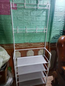 Product Review of kệ để giày 4 tầng 8 móc treo đồ đa năng(loại 1) mua  2 freeship Kitchen Inox from V**7 0