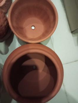 Product Review of Chum lùn đất nung trang trí trồng cây cao 16cm, miệng 13cm from l**9 0