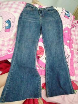 Product Review of (LOE9TAC11) Quần Jean Nữ Dáng Loe 9 Tấc (92cm) Dành Cho Nàng m50 Pants Denim Women Có Túi from u**k 1