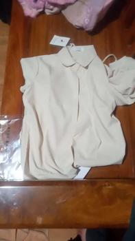 Product Review of Trang Phục Dopamine, Bộ Đồ Hai Mảnh, Phong Cách Hàn Quốc, Áo Vest Màu Tương Phản Phong Cách Preppy Mới Thu / Đông Cho Nữ, Áo Sơ Mi Buộc Dây Women Top from d** t** ** 0