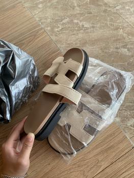 Product Review of DÉP LÊ NỮ CHỮ H QUAI NGANG BẢN DA ĐỦ MÀU DA LỘN DéP GiàY from 𝐓**𝐢 0