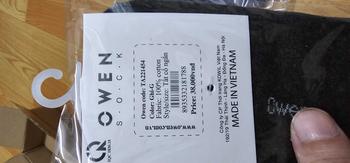 Product Review of Tất nam cổ ngắn kẻ sọc OWEN from N**n A** D** 2