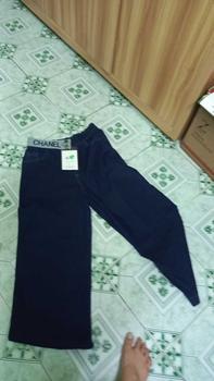 Product Review of Quần bò jean giấy mềm, ống rộng basic co giãn cạp 2 cúc đồng, chun sau rúm M05-quần áo huyền anh quansuong  namlun Pants from T**t N**7 1