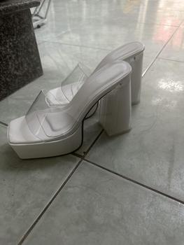 Product Review of (lùi size chân gầy)Dép Guốc nữ 12p -cao gót mũi vuông quay ngang trong mềm đúp trước 3cm. from t**3 2