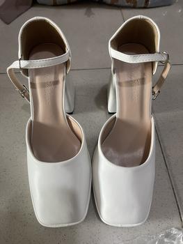 Product Review of (Phúc Minh) GIẦY Cao Gót Nữ Bít Hậu Trơn Chất Liệu Da Mờ Mũi Vuông 10 phân (Phom rộng) Shoes giàycaogót DéP giay cuoi bup Women giay  7 from c**n 2
