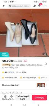 Product Review of Giày cao gót da mờ 5p kèm đế cao su non chống trơn from H**g p**t 0