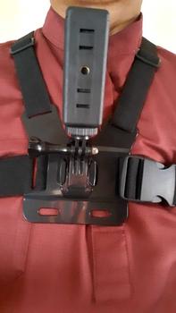 Product Review of Tali Dada Handphone Body Chest Strap Motovlog, Mancing Mania, Downhill, Solo Camping, etc Black Camera Kamera from M**? 0