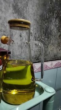 Product Review of Botol Minyak Goreng Borosilicate Glass Wadah Kaca Oil Pot Leak Proof Tutup Kayu 700 ML from ** 0