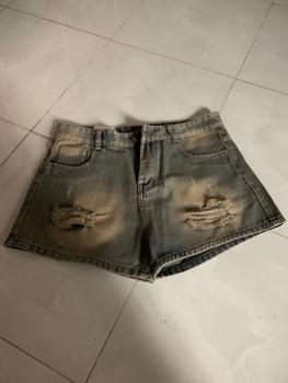 Product Review of [N003.1] [Có bigsize/ S M L XL 2XL 3XL] Quần Đùi Jean Nữ (Short Jeans) Rách Màu Xanh Nhạt- Có Túi - Không Tua Rua - Soóc Ngắn Mặc Ở Nhà, Đi Chơi Mùa Hè Pants - Quần Đùi Bò Nữ, Cạp Cao Women Denim Lưng Cao táo đo áo tết quan sooc short ngan nu quanjeans from 𝒯**𝓃 𝒱** 1