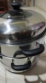 Product Review of Panci Dobel Layer/ Panci Kukus Panci Rebus Goreng/Panci 3 in1 from g**2 0