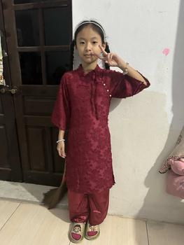 Product Review of (23-50kg) sét áo dài cho bé gái size đại from N**c Đ**g 0