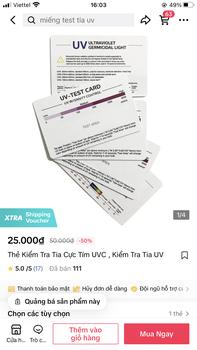 Product Review of Đèn Test UV Led 9 bóng đèn ( đã có Pin ) from B**🌻 0