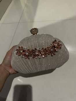 Product Review of Tas Pesta PRESLEY Embellished Crystal Box Clutch Wanita from M**l 0