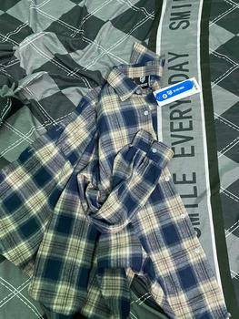Product Review of Áo Sơ Mi Dài Tay nam Nữ Kẻ Caro Mix Túi Ngực Form Regular Menswear Phong Cách Thời Trang Trẻ Trung Năng Động Áo Có Cổ Shirt Áo Kẻ Cara sominam dep 01 from T**g 0