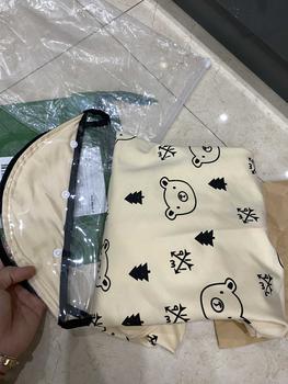 Product Review of Áo choàng chống nắng cho bé có tấm chắn bụi họa tiết gấu Hàn Quốc chất cotton da cá mềm mịn thoáng mát Vải Cotton from N**c D**p T**y M**B 2