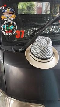 Product Review of Topi fedora jazz motif corak dan bel Lis hitam cocok buat pria dan wanita import from A**k F**h S** 0