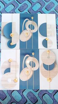 Product Review of SET HIASAN DINDING SET ISI 5 KAYU AESTHETIC PAJANGAN DINDING WALL DECOR (1 SET ISI 5) Dipasang di Dinding Satu Sisi DEKORASI DINDING ESTETIK ART Gantungan Paku from b**a r**y 0