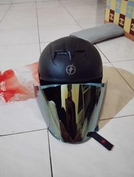 Product Review of Kaca Helm JITSU JS1 Visor Helmet FLAT venom open jitsu jsone flat tebal nyaman JS ONE iridium byThree Maestro tm2 Motorcycle from Z**h 0