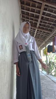 Product Review of ameL Rok SPAN 1 SMP MTs SMA lipat depan twis drill Siswi Sekolah Wanita Panjang Katun Tebal Kantor Formal Kerja Hitam Basic from s**_ 1