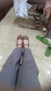Product Review of Giày Nữ Đế Cao Mũi Tròn 3p Da Mềm Buộc Nơ Điểm Nhấn Gót 3-5cm - Shoes from h** 1